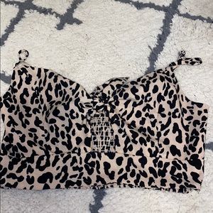 Eddie Cheatah Print Tie Tank Top